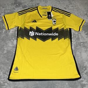 Columbus Crew MLS Adidas Authentic 24/25 Home Soccer Jersey Men's Size L NWT